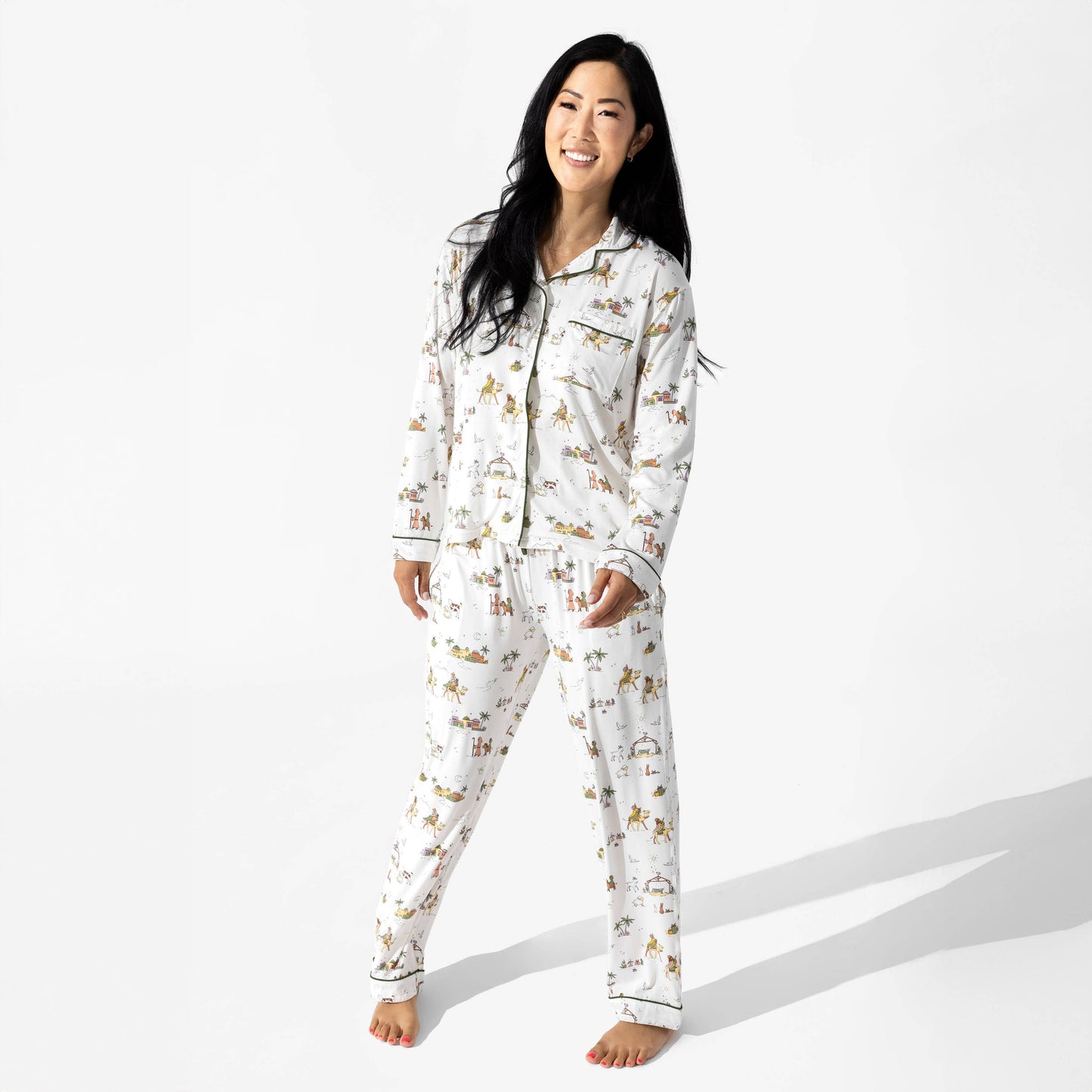 Bellabu Bear - Yule Tide Bamboo Women's Pajama Set: XS