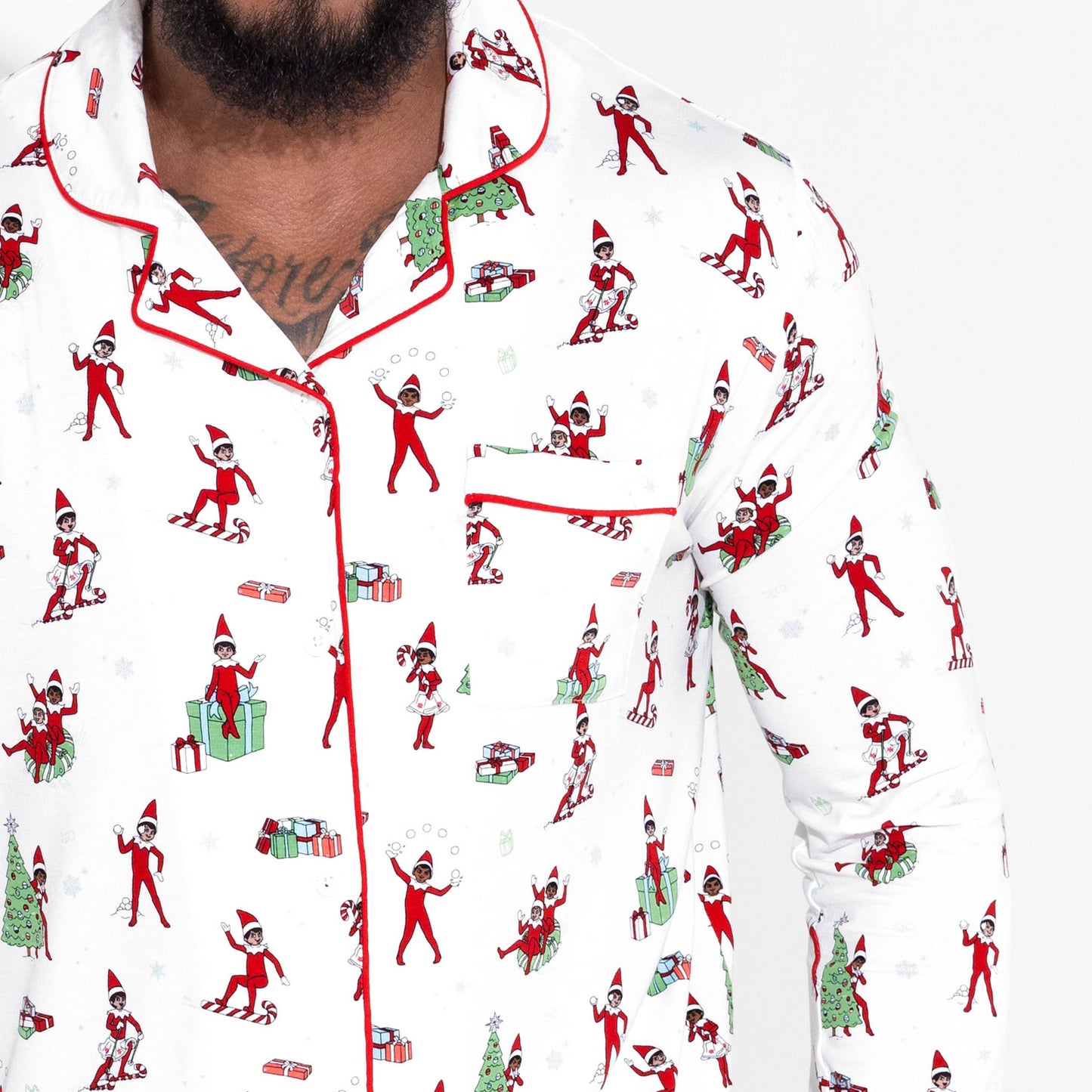 Bellabu Bear - The Elf on the Shelf Bamboo Men's Pajama Set: M