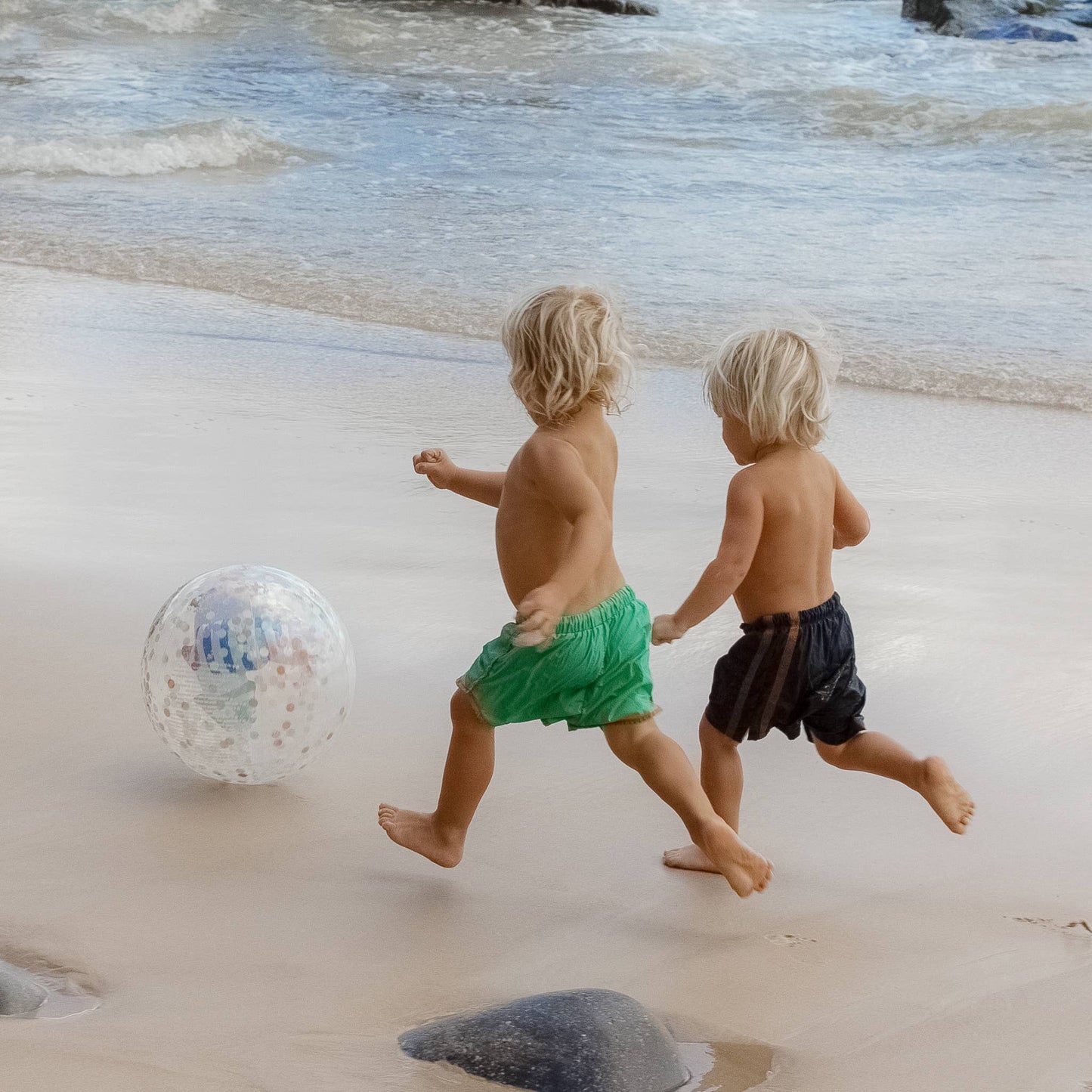 Sunnylife - 3D Inflatable Beach Ball Sid the Seagull Blue Stripe