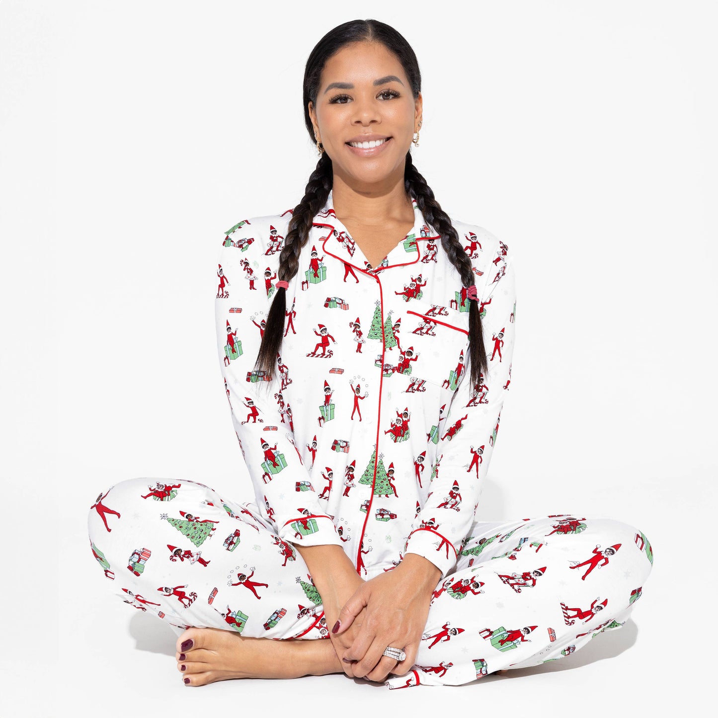 Bellabu Bear - The Elf on the Shelf Bamboo Women's Pajama Set: M