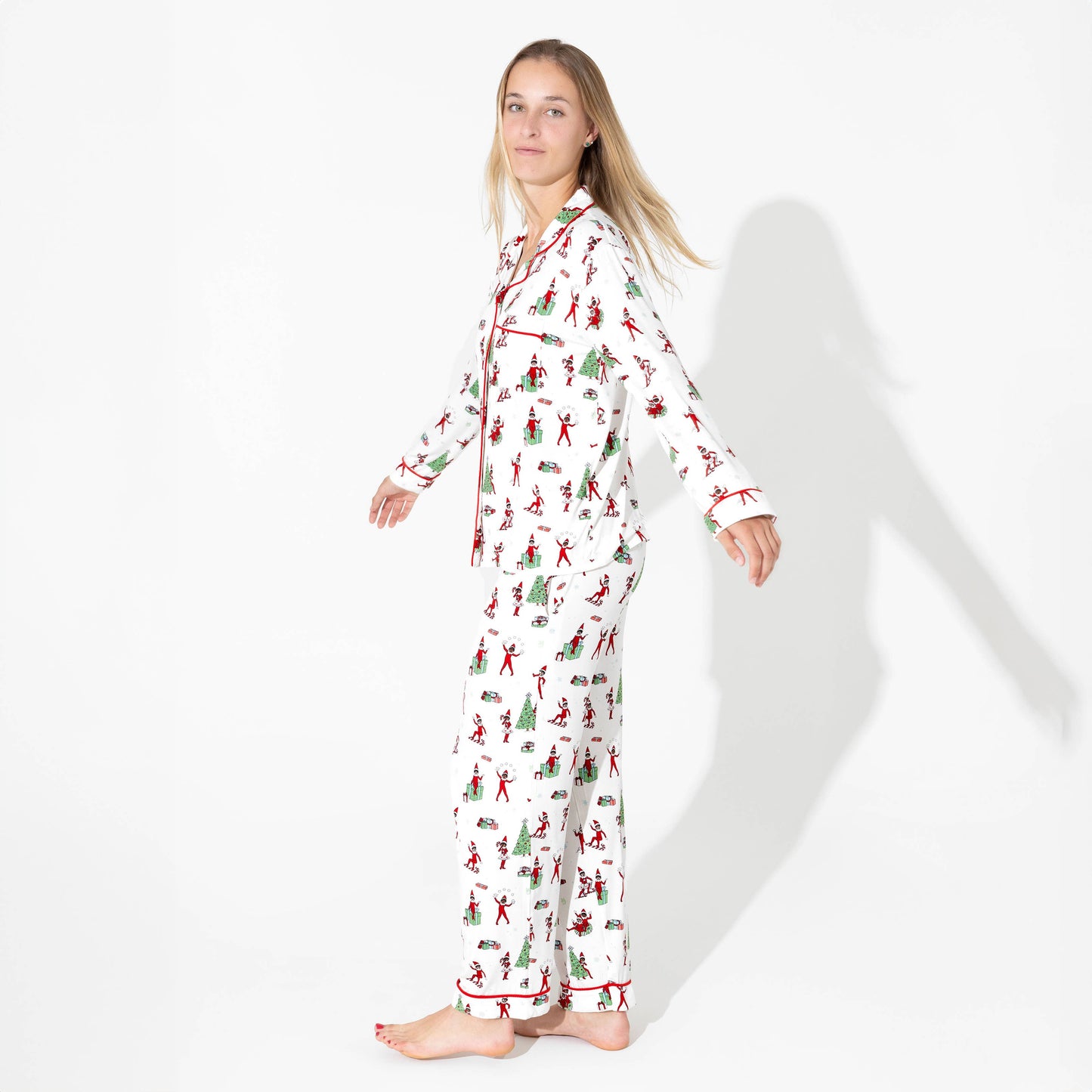 Bellabu Bear - The Elf on the Shelf Bamboo Women's Pajama Set: M