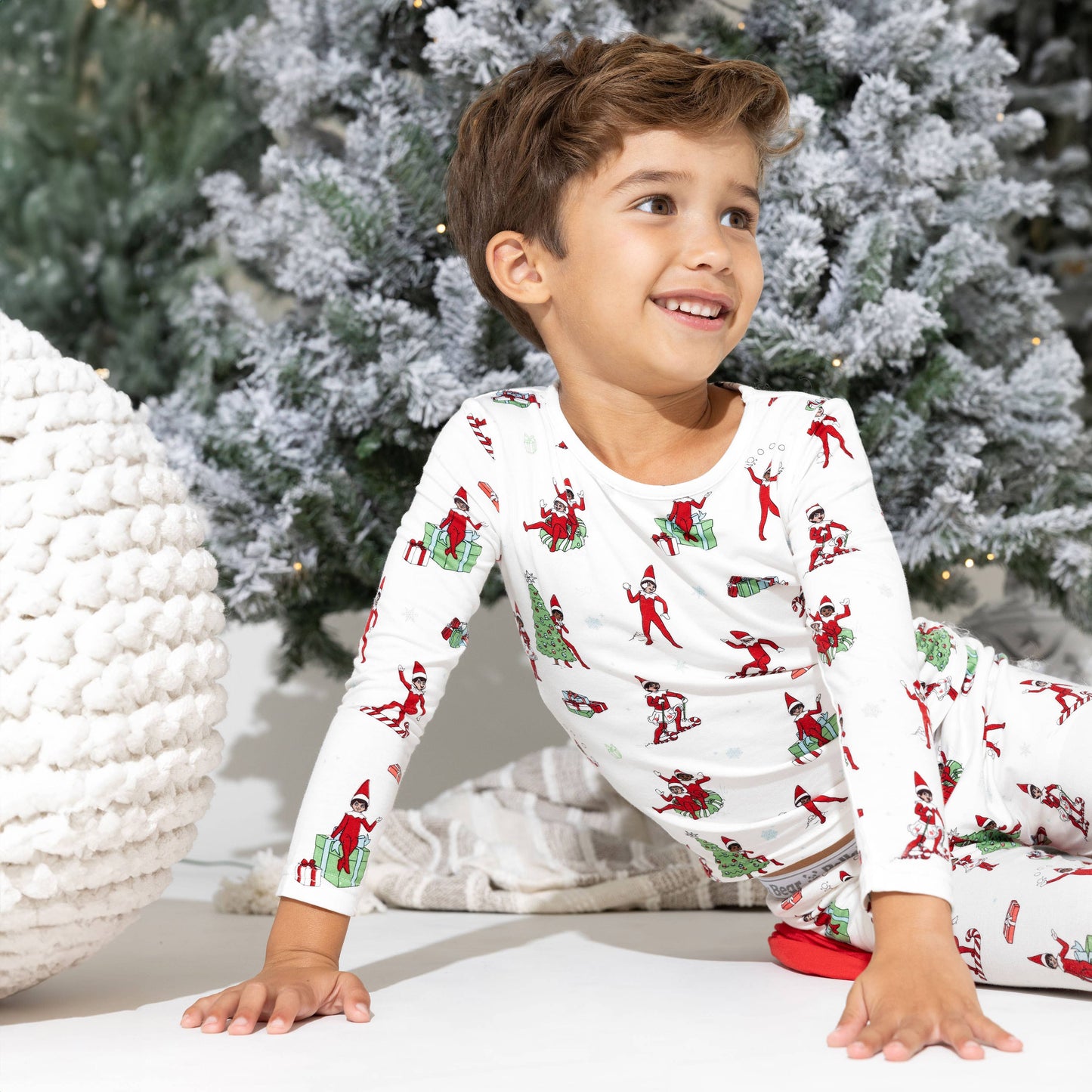 Bellabu Bear - The Elf on the Shelf Bamboo Kids Pajamas: 4T
