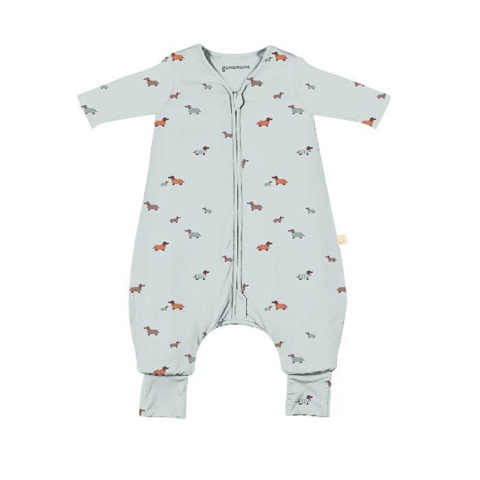 gunamuna - FW25 LONG SLEEVE FOOTIE SLEEP BAG: Goose / 18-36M / 1.0
