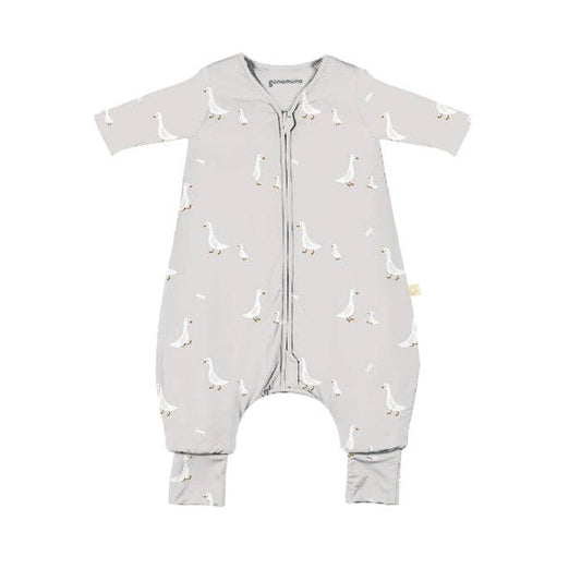 gunamuna - FW25 LONG SLEEVE FOOTIE SLEEP BAG: Goose / 12-18M / 1.0
